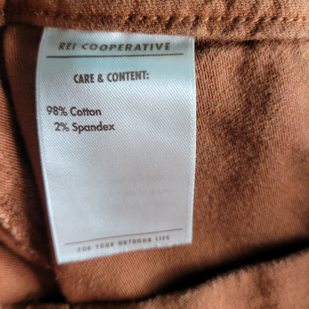 REI Co-op Wallace Lake Jogger Pants Womens 0 Rust Brown Excellent Hiking Outdoor - Picture 12 of 14